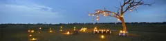 Decor lights at Camp Okavango, Botswana